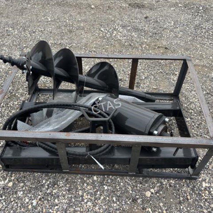 #92 • Skid Steer Augers w/ 3 Bits - 6in, 12in, 14in