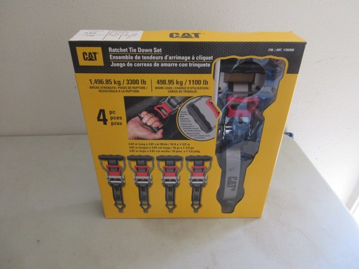 (4)-new-unused-16'-x-1/2"-cat-ratchet-straps,-image-1