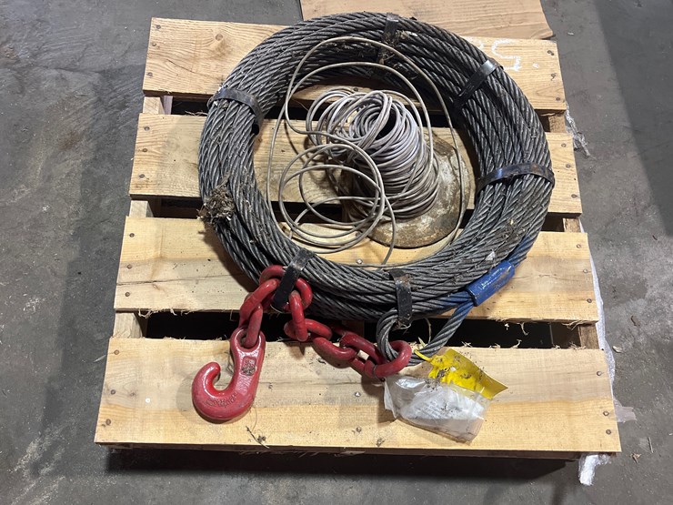 #58-•-lot-of-rigging-cable-with-hook-image-2