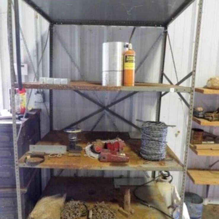 Metal Shelf AND Contents