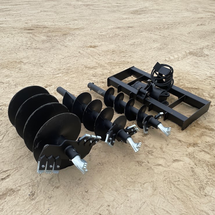#2225 • 2025 JCT Skid Steer Auger Drive Attachment