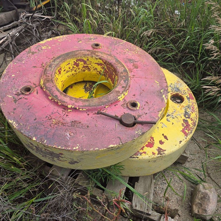 (2) Pair of Wheel Weights, Believed to Have Come off a Oliver Tractor, But Unsure