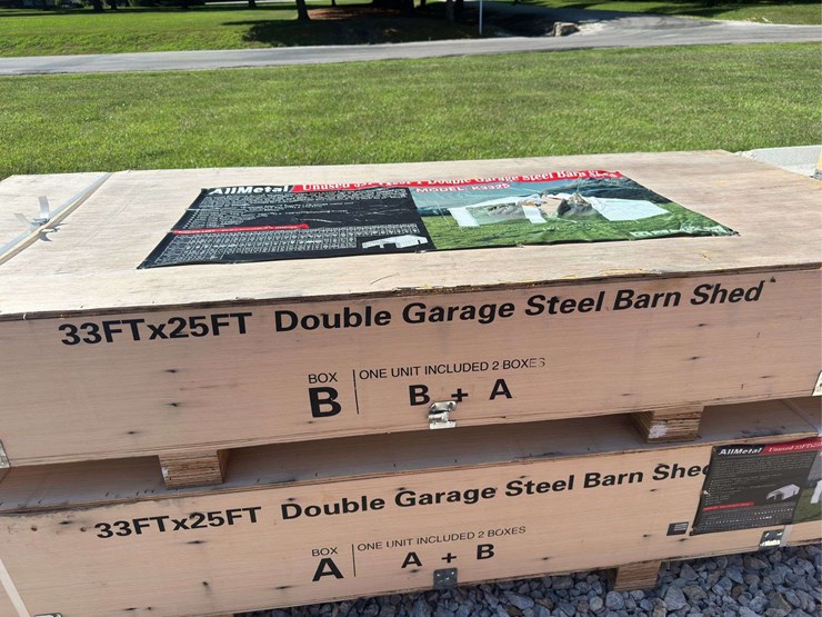 33-x-25ft-double-garage-steel-barn-shed-image-2