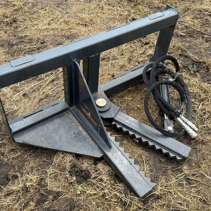 Land Honer Tree Puller, Skid Loader Mount, with Hoses and Ends