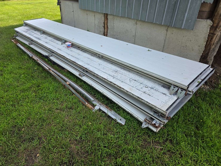 insulated-garage-door,-16’-wide-x-14’-tall,-has-some-damage,-see-photos-image-2