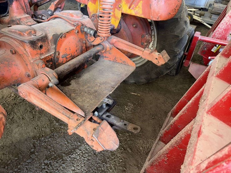 1956-allis-chalmers-wd45-tractor,-wf,-13.6-28-rears, 6.00-16 fronts,-snap-coupler,-drawbar,-power-sl-image-5