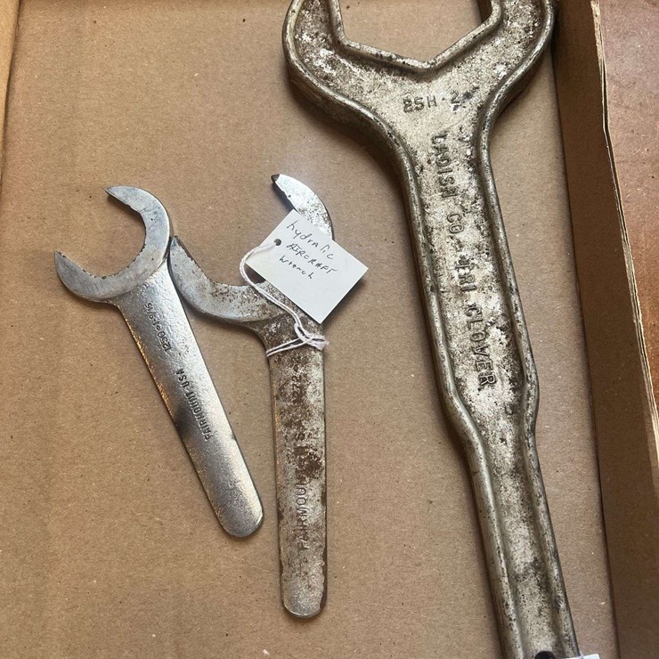 Dairy Tool & (2) Hydraulic Aircraft Wrenches