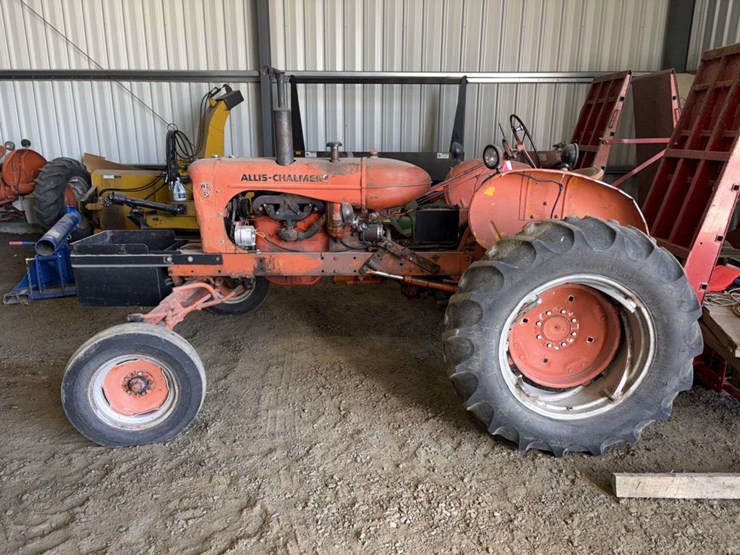 1956-allis-chalmers-wd45-tractor,-wf,-13.6-28-rears, 6.00-16 fronts,-snap-coupler,-drawbar,-power-sl-image-3