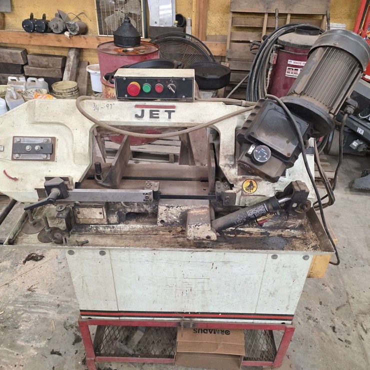 Jet Metal Band Saw, 3 Speed Gear Box, ¾” x 97” Blade, Comes with and Extra Blade, Single Phase, Mode