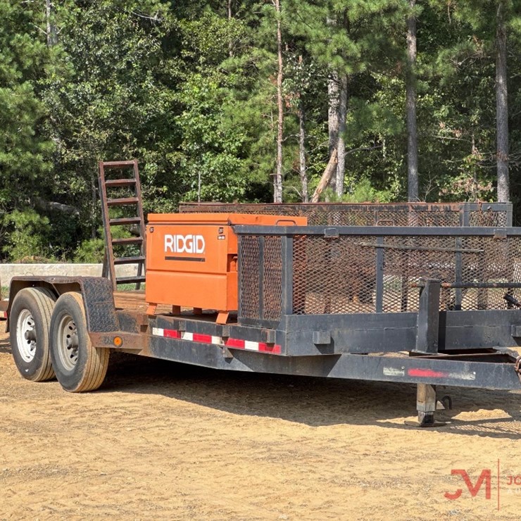 2017 A & F TRAILER MFG 20'X7' EQUIPMENT TRAILER