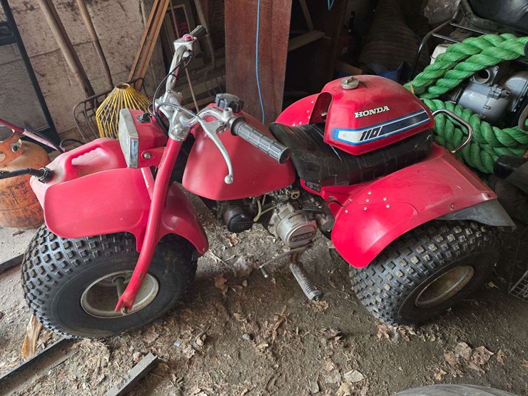 honda-110-3-wheeler,-engine-was-overhauled-spring-of-’25,-new-tires,-pull-start,-runs-and-drives-goo-image-1