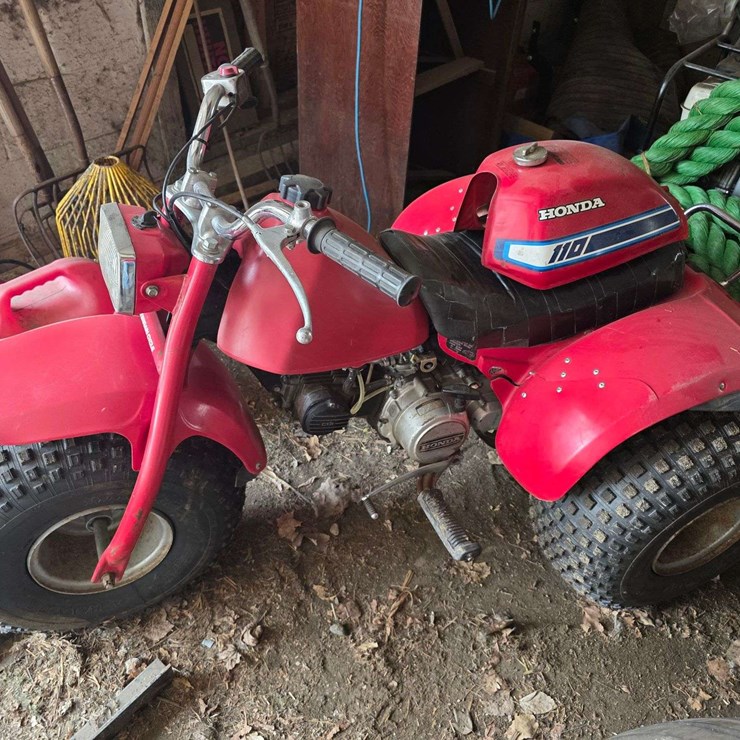 Honda 110 3-Wheeler, Engine was Overhauled Spring of ’25, New Tires, Pull Start, Runs and Drives Goo