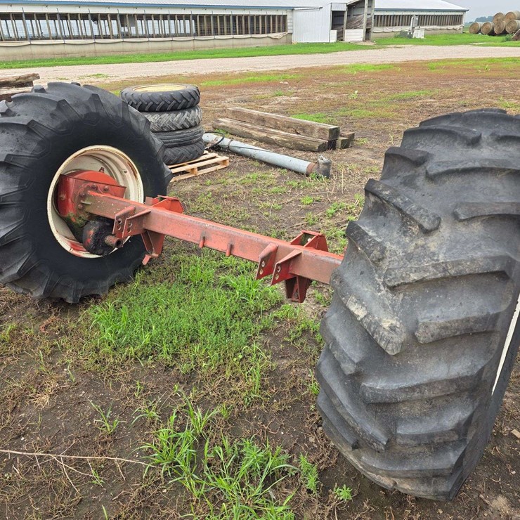 Axle with (2) 18.4-26 Tires on 8 Bolt Rims, Buying All for One Money