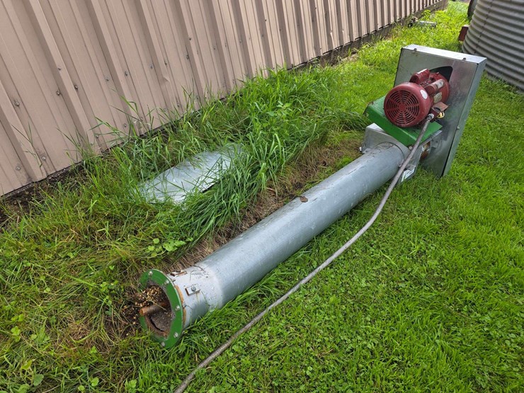 8”-incline-auger-with-3hp-single-phase-motor,-worked-when-unhooked-in-2025-image-1