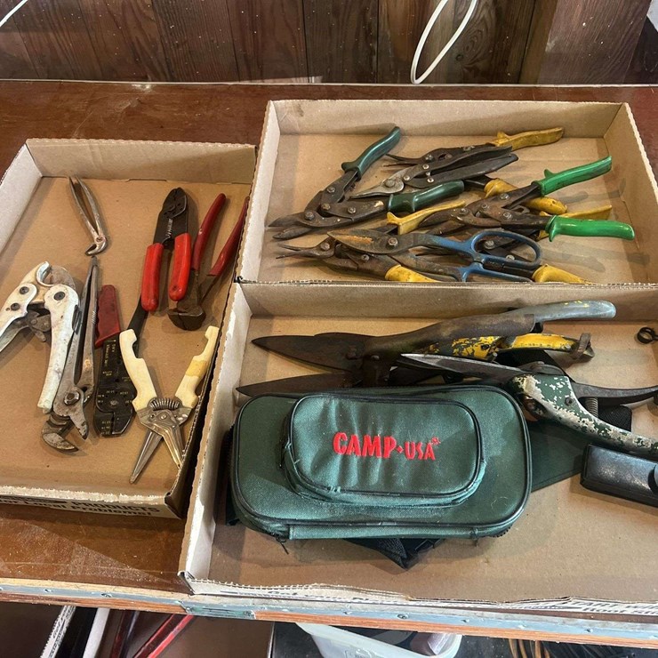 (3) Flats of Hand Tools