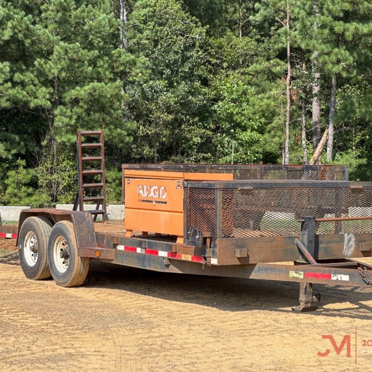 2017 A & F TRAILER MFG 20'X7' EQUIPMENT TRAILER