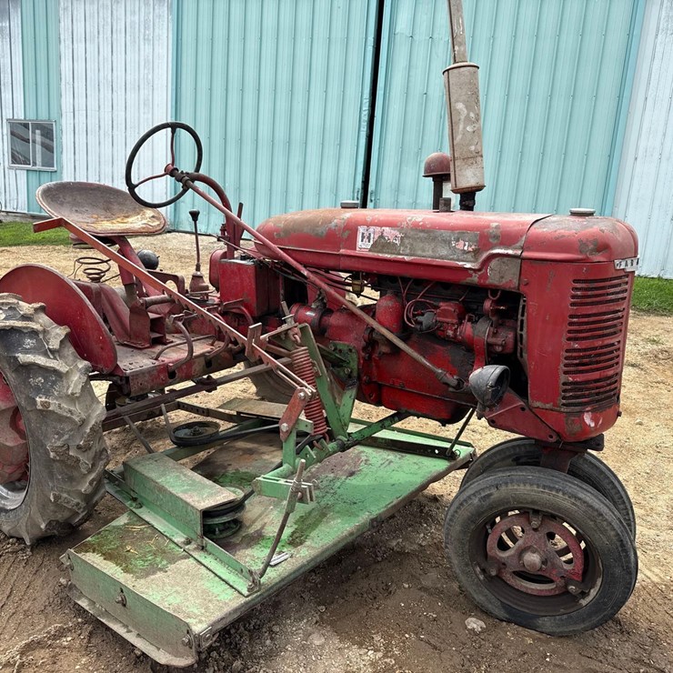 Farmall B Tractor W/ 5ft Belly Mower