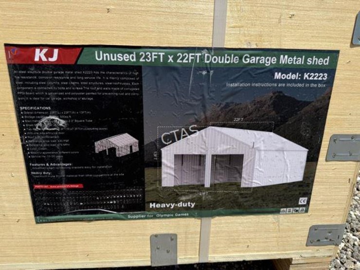#152-•-double-garage-metal-shed---23-ft-x-22-ft-image-2