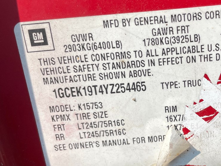 #1040-•-2000-chevy-1500-truck-(has-wi-title)-image-126