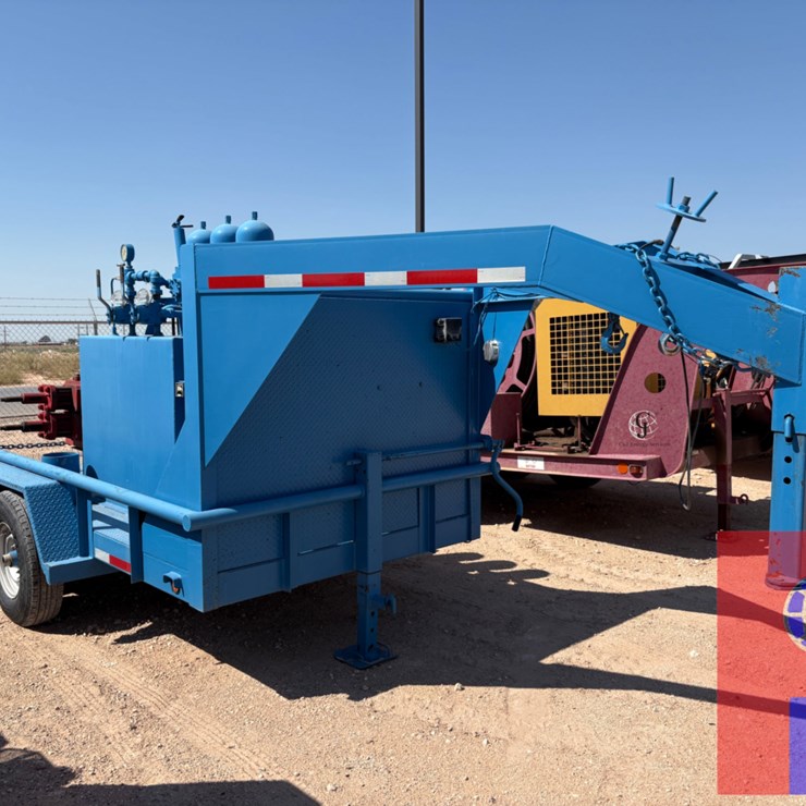 2-STATION CLOSING UNIT MTD ON T/A GOOSENECK TRAILER