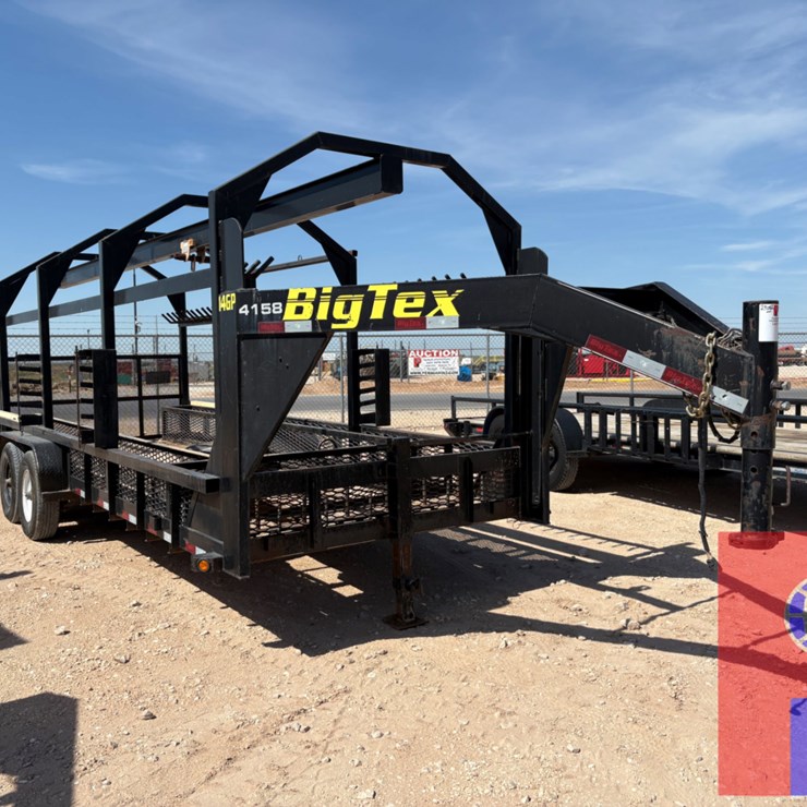 2013 BIG TEX 20’ X 7’ T/A GOOSENECK MONORAIL TRAILER