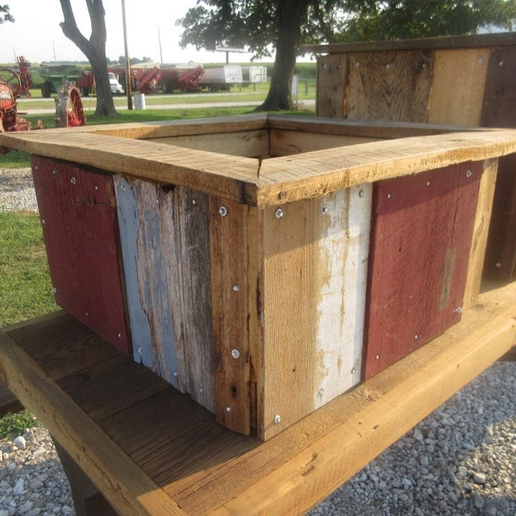 Barn Wood Planter Box