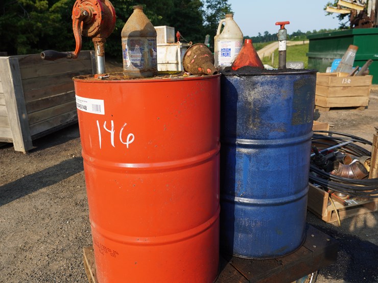 #146-•-2-steel-oil-barrels-image-1
