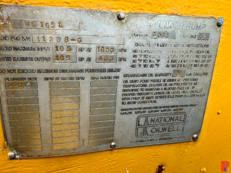 jws-165l-triplex-well-service-pump-p/b-detroit-diesel,-skidded-image-14