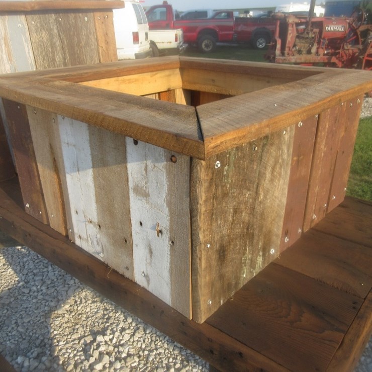 Barn Wood Planter Box