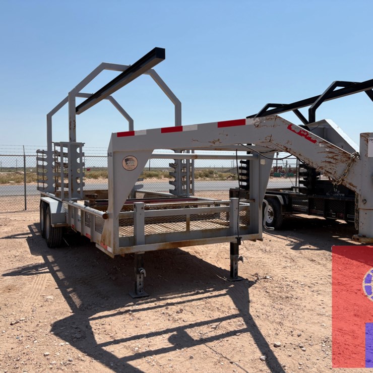 2022 TSI FLOW PRODUCTS 20’ X 7’ T/A GOOSENECK MONORAIL TRAILER