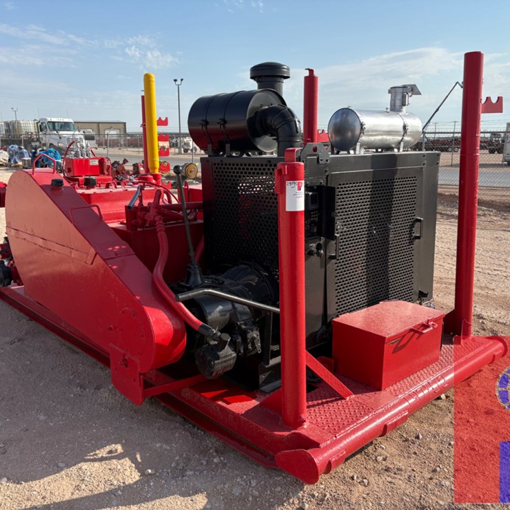 GARDNER DENVER TEE TRIPLEX PUMP, SKIDDED