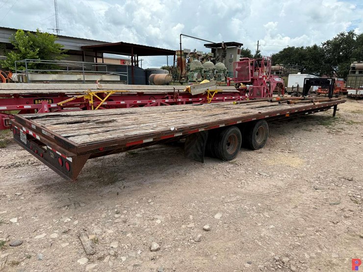 2005-jamies-welding-40’-x-102”-t/a-dual-whl.-flatbed-gooseneck-trailer-image-9