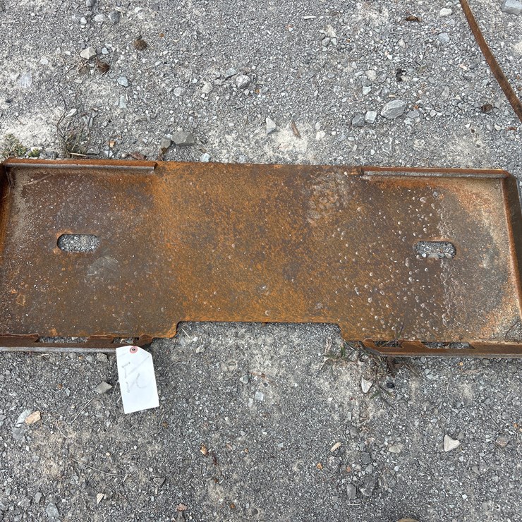 #74 • UNUSED SKID STEER MOUNT PLATE