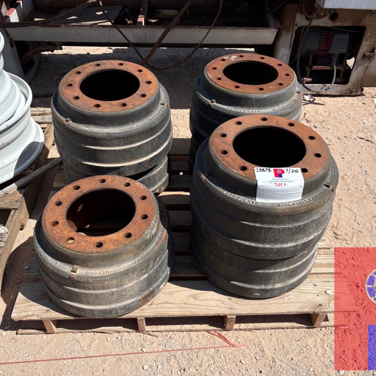 (7) MINCER HD 10-HOLE BRAKE DRUMS MAX DIA 16 62IN