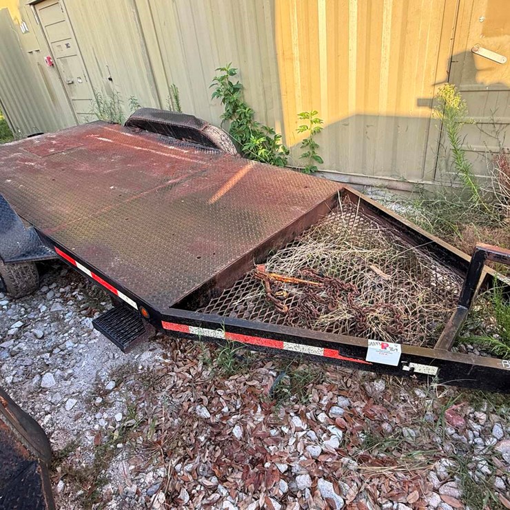 12’ T/A STEEL FLATBED BUMPER PULL TRAILER