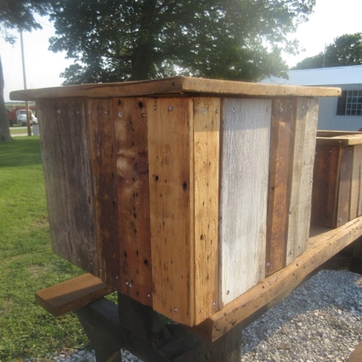Barn Wood Planter Box
