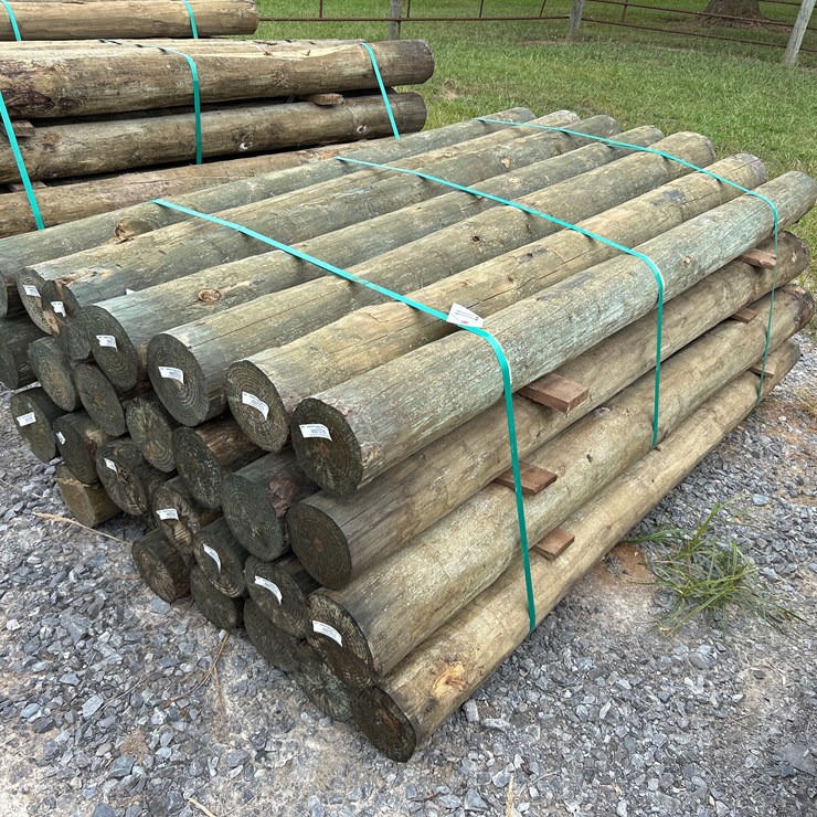 #11 • BUNDLE OF (28) 6”X7’ TREATED POSTS