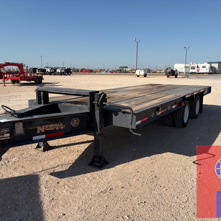 2015 NUTTALL 21’ X 102” T/A BUMPER PULL FLATBED TRAILER