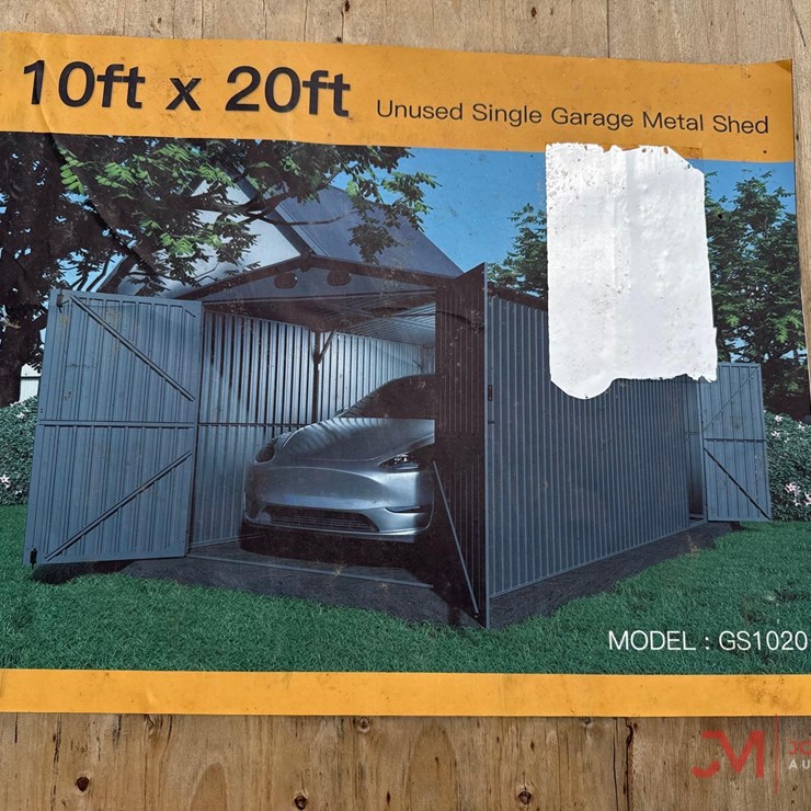 10' X 20' UNUSED STEEL GARAGE METAL SHED
