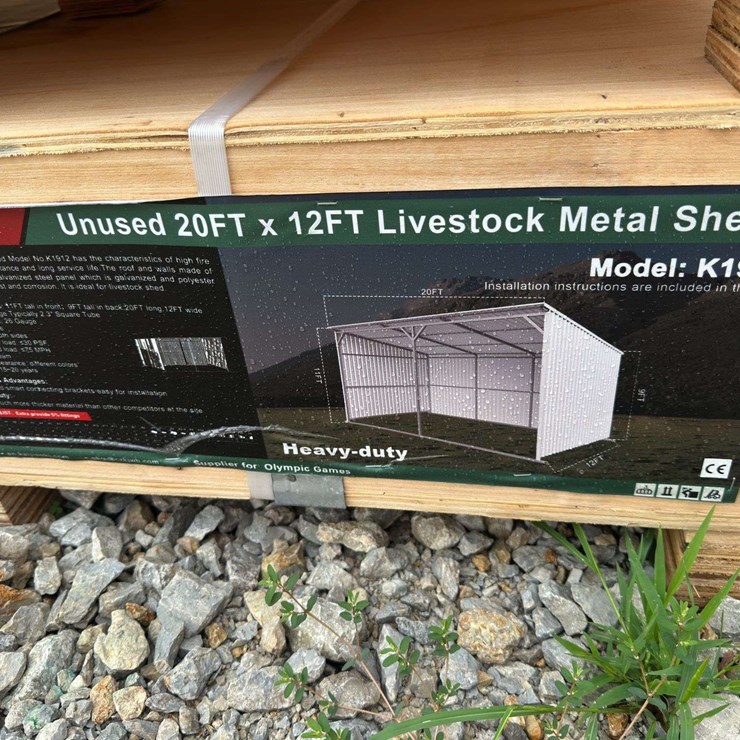 20 X 12FT Livestock Metal Shed