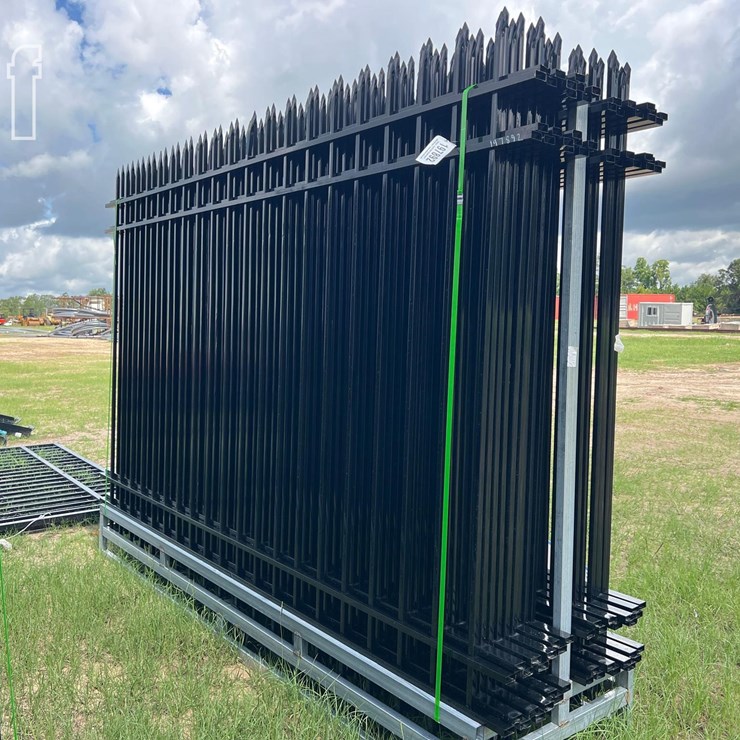 UNUSED FUTURE GALVANIZED STEEL SITE FENCE