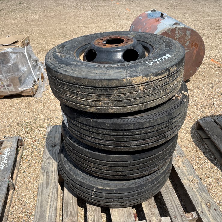 #79740 • QTY. 4 235/80R16 LUG TIRES AND RIMS