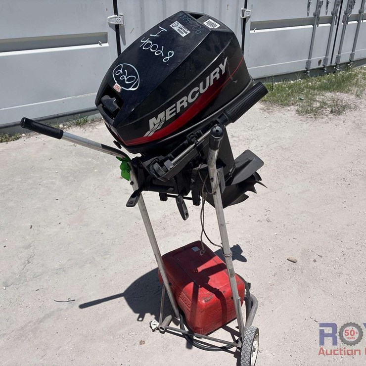 2002 Mercury 8 HP Tiller Outboard Motor