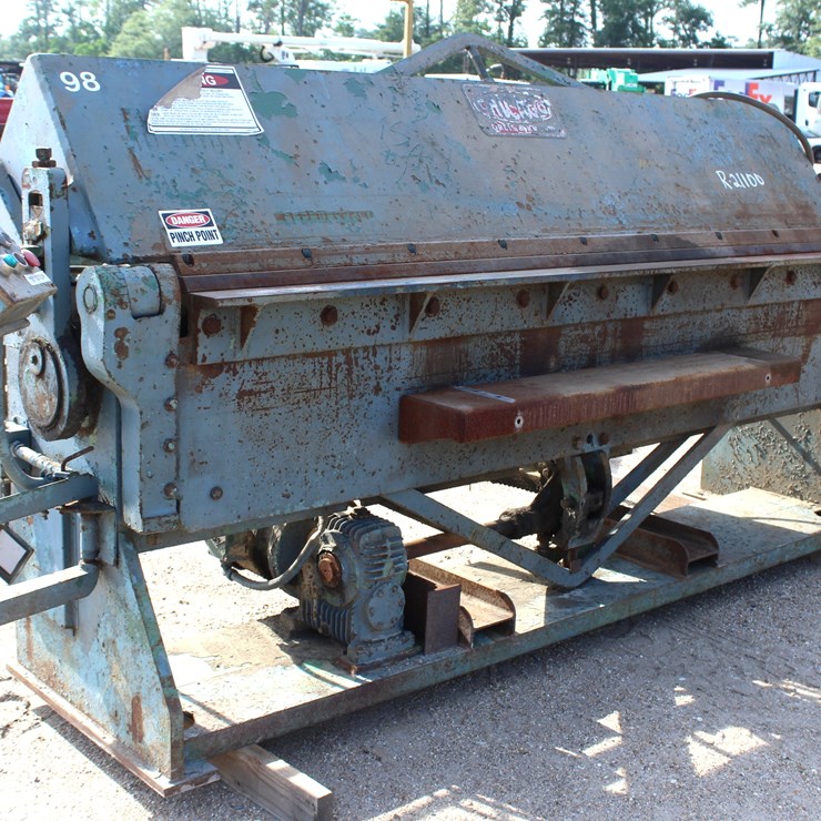 #00431 • CHICAGO METAL BRAKE MACHINE, ELECTRIC, SKID MTD