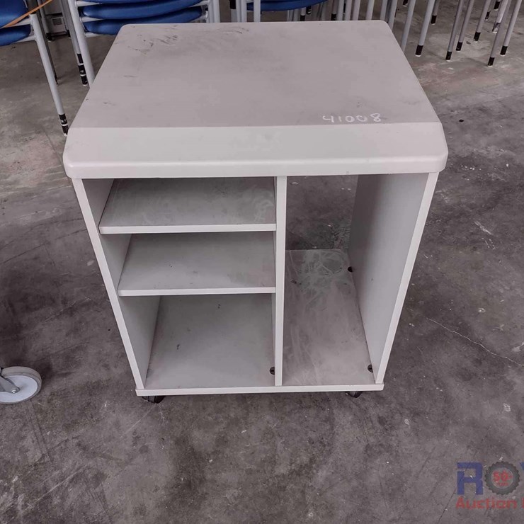 Rolling Cart, Wire Basket, and Stand