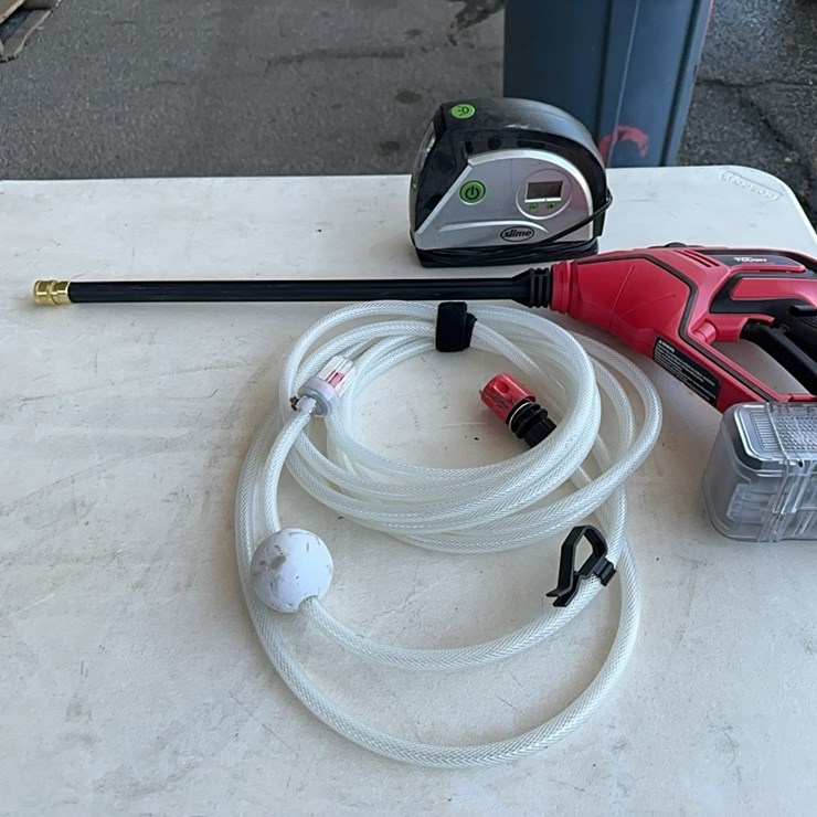 LOT#- - HYPER TOUGH PRESSURE WASHER & SLIME TIRE INFLATOR