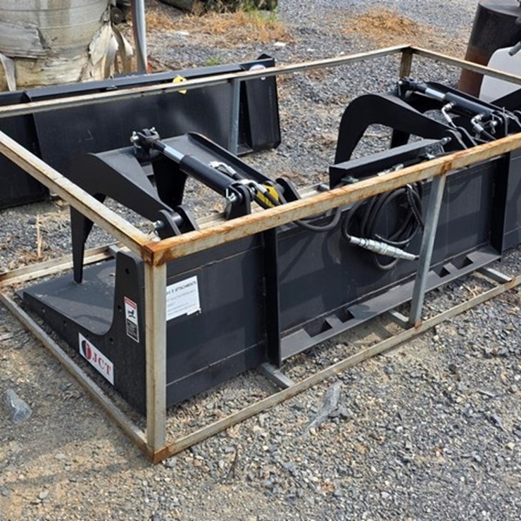 New JCT 7' Double Skidloader Grapple Bucket