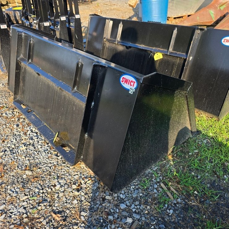 New Swict 72" Skidloader Material Bucket