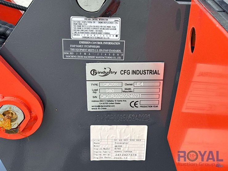 unused-2025-cfg-qk20r-mini-excavator-image-4