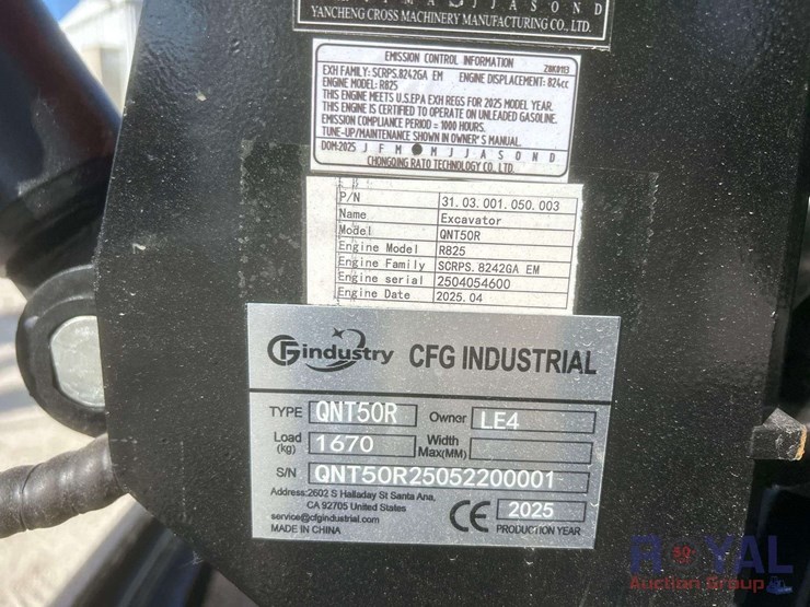 unused-2025-cfg-industrial-qnt50r-mini-excavator-image-10